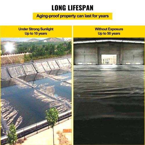 LLDPE Pond Liner 15x20 ft Pond Liner 20 Mil Fish Pond Liners for Waterfall