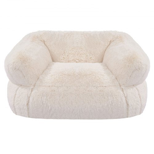 Bean Bag Chair Beanbag Sofa With Armrests For Adults Fluffy Plush Highdensity