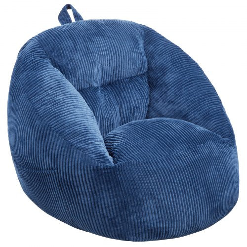 Bean Bag Chair 3 feet Bean Bag Chair with Soft Armrests and Storage Pocket
