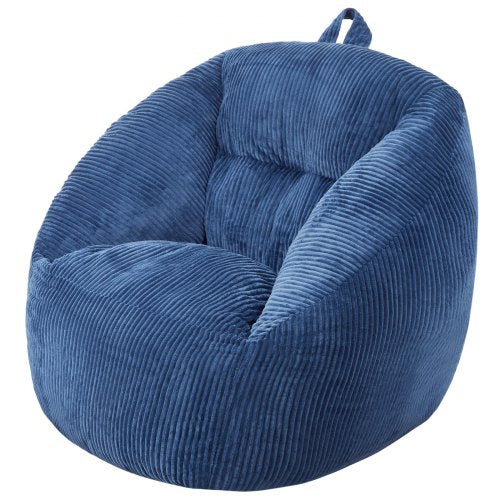 Bean Bag Chair 3 feet Bean Bag Chair with Soft Armrests and Storage Pocket