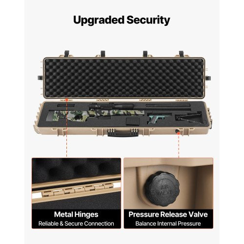 Hard Rifle Case Lockable With Precut Foams 50 In Movable Gun Storage Wheels 21