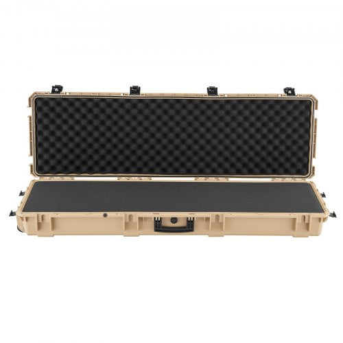 Hard Rifle Case Lockable With Precut Foams 52 In Gun Storage Wheels Heavy Duty b