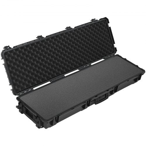 Hard Rifle Case Lockable With Precut Foams 52 In Gun Storage Wheels Heavy Duty a