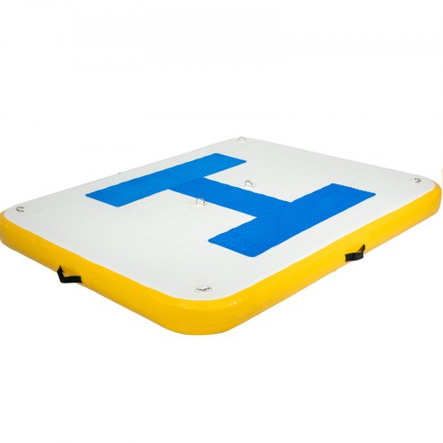 Inflatable Dock Platform Inflatable Floating Dock 8x5 ft with Electric Air Pump