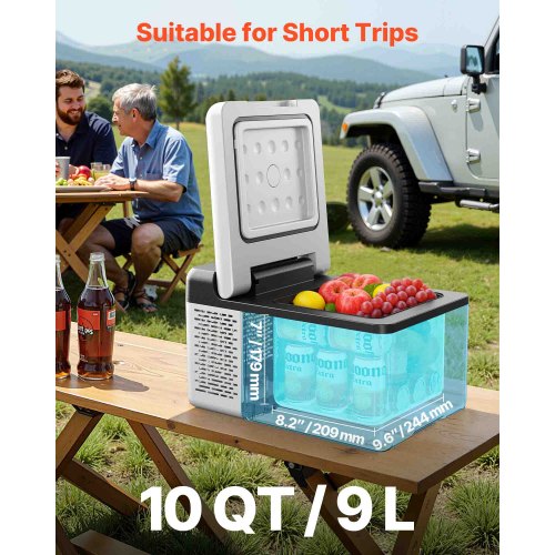 12 Volt Refrigerator 10 Qt Portable Mini Freezer 468 with APP Control