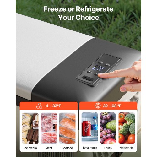 12 Volt Refrigerator 16 Qt Portable Mini Car Fridge with 468 Cooling