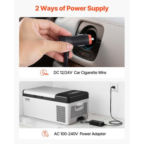 12 Volt Refrigerator 16 Qt Portable Mini Car Fridge with 468 Cooling