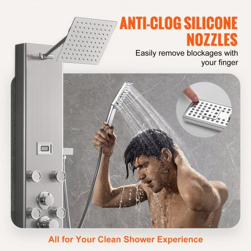 Shower Panel System 5 Shower Modes Digital Display Shower Panel Tower