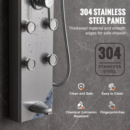 Shower Panel System 5 Shower Modes Digital Display Shower Panel Tower