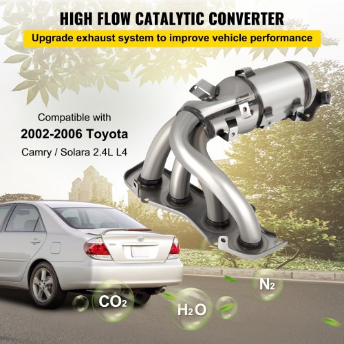 Exhaust Manifold Catalytic Converter Headers For Toyota Camry Solara