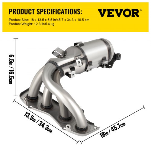 Exhaust Manifold Catalytic Converter Headers For Toyota Camry Solara