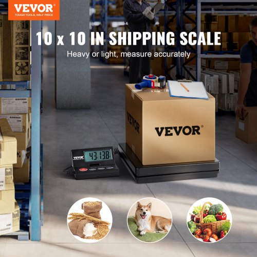 Digital Shipping Scale 110 lbs x 007 oz Heavy Duty Postal Scale with Timer