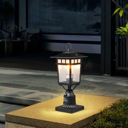 2 PCs Dusk to Dawn Outdoor Lamp Post Light Fixture 1575in Pole Pier Mount