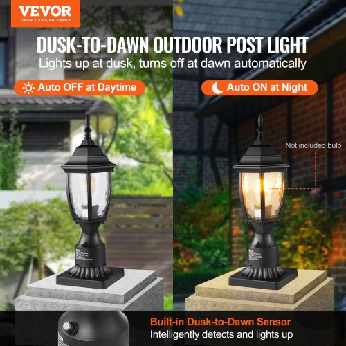 Dusk to Dawn Outdoor Lamp Post Light Fixture 1575 in Pole or Pier Mount – 100W