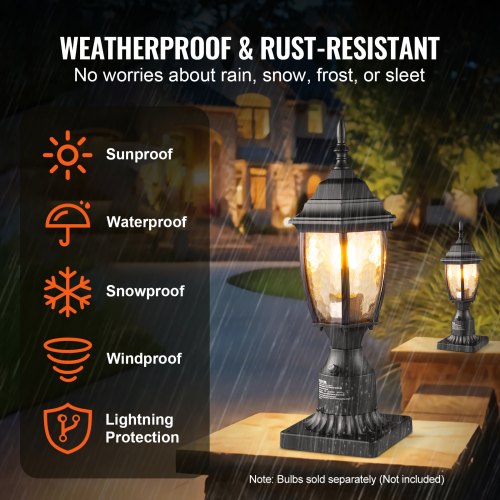 Dusk to Dawn Outdoor Lamp Post Light Fixture 1575 in Pole or Pier Mount – 100W