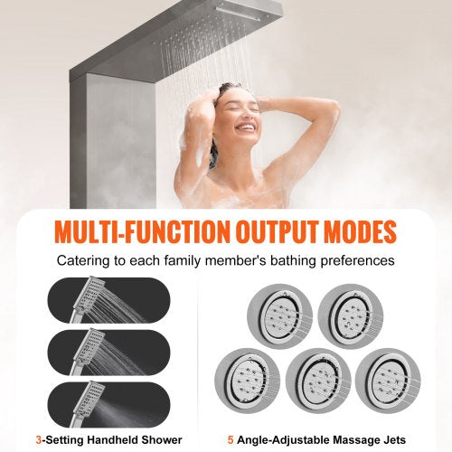 Shower Panel System 4 Shower Modes Shower Panel Tower Rainfall Waterfall