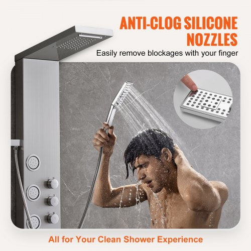 Shower Panel System 4 Shower Modes Shower Panel Tower Rainfall Waterfall