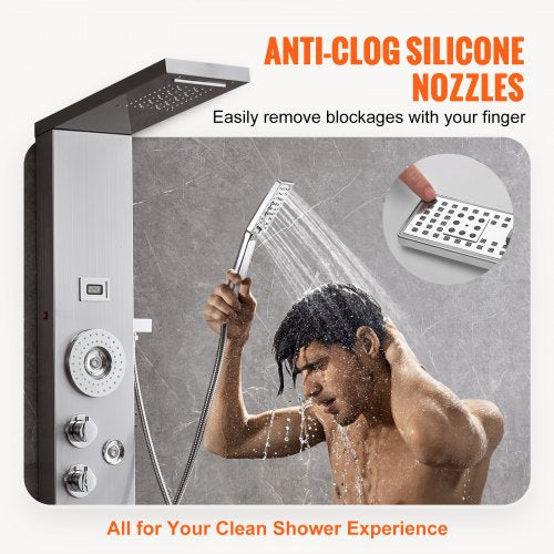 Shower Panel System 6 Shower Modes LED Display Shower Panel Tower