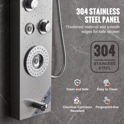Shower Panel System 6 Shower Modes LED Display Shower Panel Tower