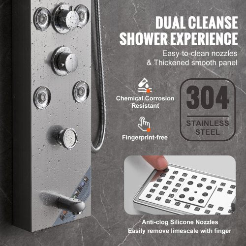 Shower Panel System 6 Shower Modes LED Screen Hydroelectricity Shower