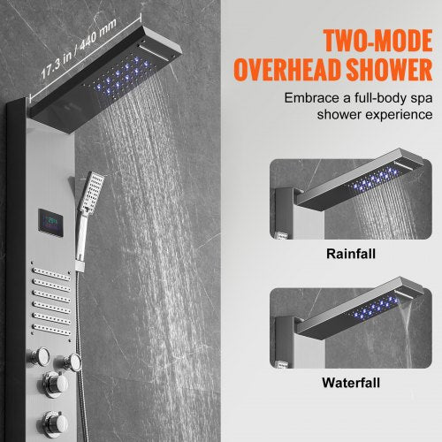 Shower Panel System 6 Shower Modes LED Screen Hydroelectricity Shower