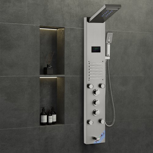 Shower Panel System 6 Shower Modes LED Screen Hydroelectricity Shower