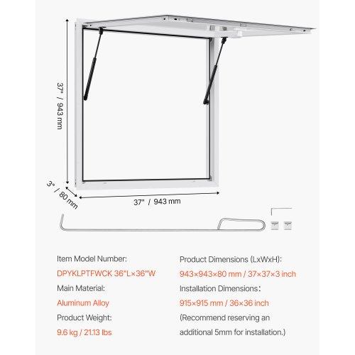 Concession Window 36X36 In Aluminum Alloy Frame Service For Food Truck Up To