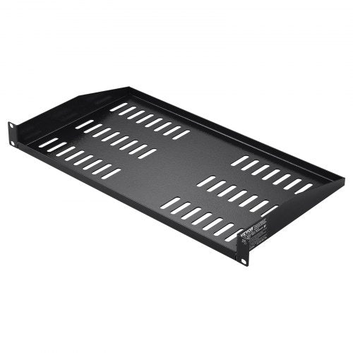 2PCS 1U Server Rack Shelf 10254 mm Depth 50 lbs Max Load Capacity Vented