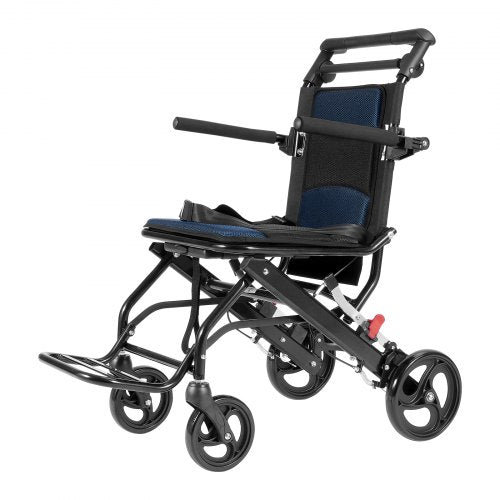 Wheelchair Aluminum Alloy UltraLightweight Transport Chair for Adults