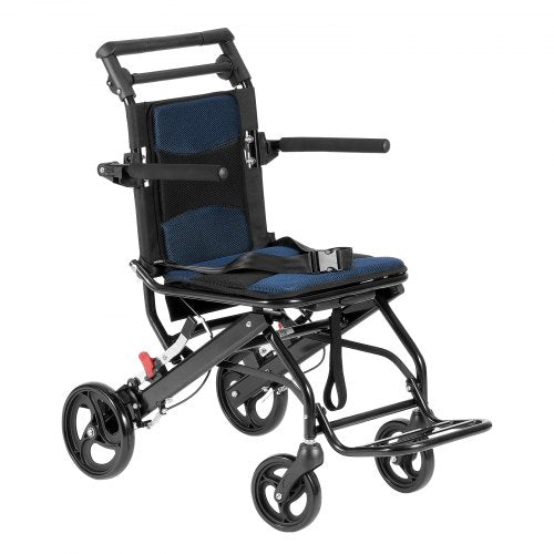 Wheelchair Aluminum Alloy UltraLightweight Transport Chair for Adults
