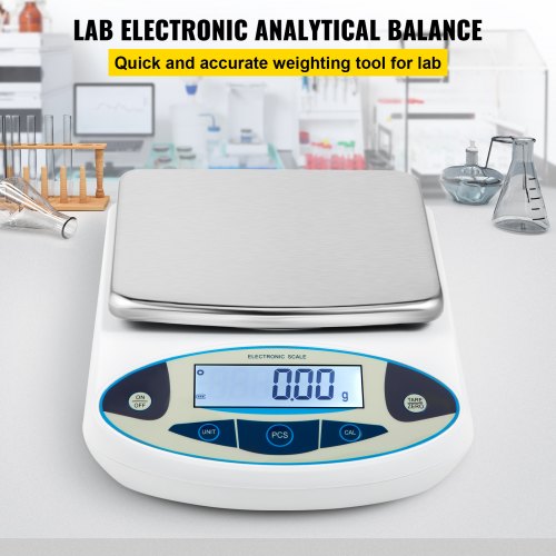 Analytical Balance 5000g x 001g Accuracy Lab Scale High Precision