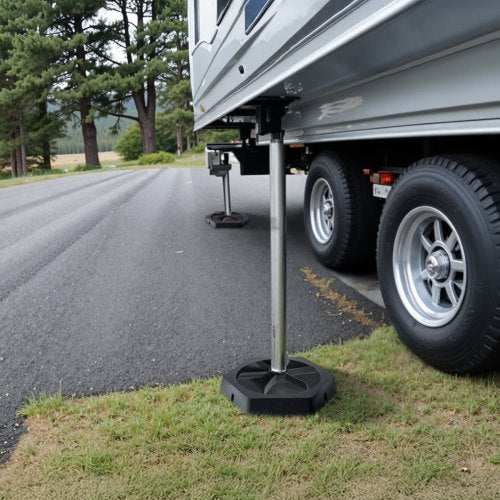 RV Leveling Pads 4Pack Rubber Trailer Jack Pads Each with 5000 lbs