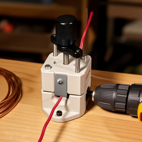 Manual Wire Stripping Machine, 0.06-1 in, Portable Copper Stripper with Hand Crank or Drill Powered, 64Mn Quenched Blades, 45# Steel Rollers, ABS & PC Wire Peeler, for Scrap Copper Recycling