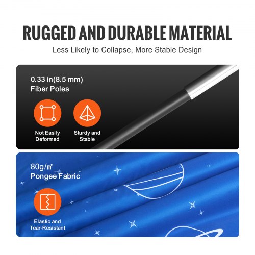 Bed Tent Pongee Fabric 2 Doors Breathable Dream Tent with 033 in Fiber