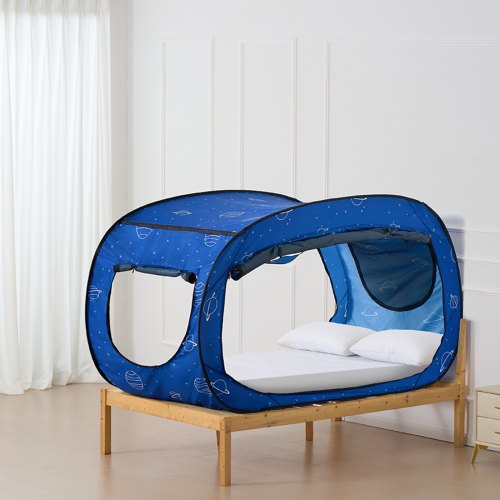 Bed Tent Pongee Fabric 2 Doors Breathable Dream Tent with 033 in Fiber