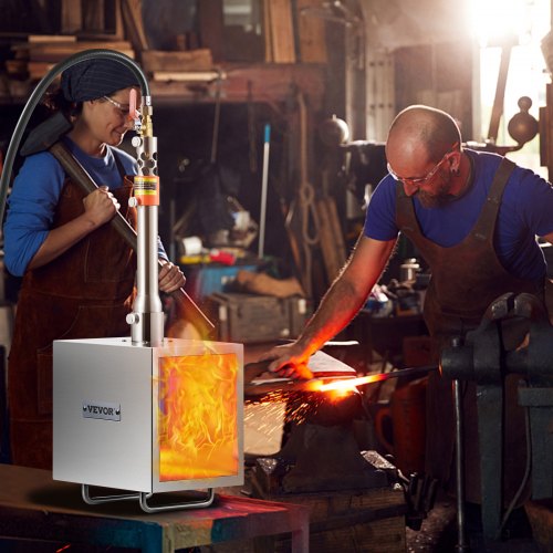 Portable Propane Forge 1 Burner Farrier Forge 2600 Tool and Knife Making