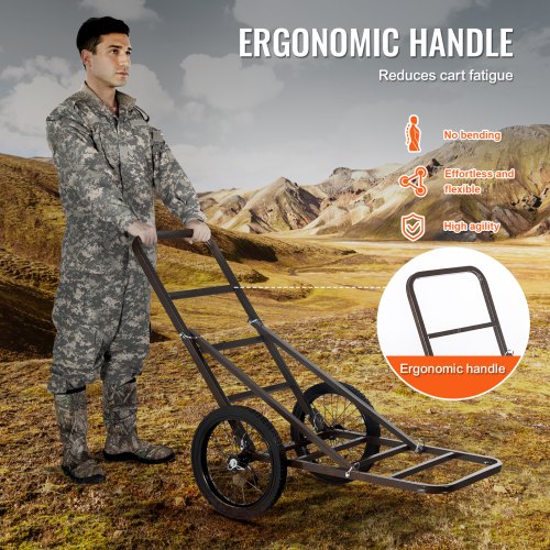 Deer Cart 300 LBS Capacity Folding Game Cart Deer Cart Game Hauler with Big