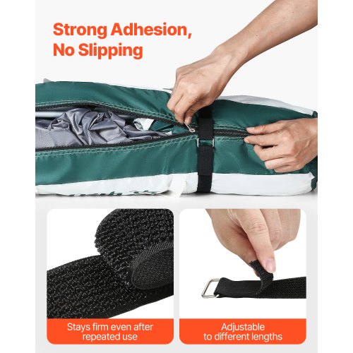 Cable Ties 3937Inch Adjustable Hook and Loop Straps with 50 Metal