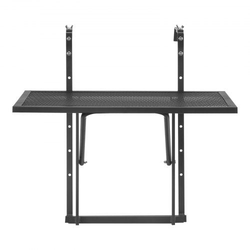 Balcony Hanging Table 19 x 24 in Metal Folding Balcony Railing Table