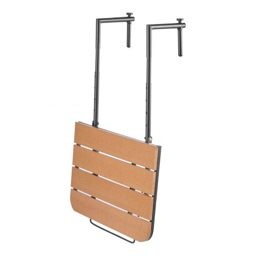 Balcony Hanging Table 25 x 24 in Folding Balcony Railing Table Outdoor