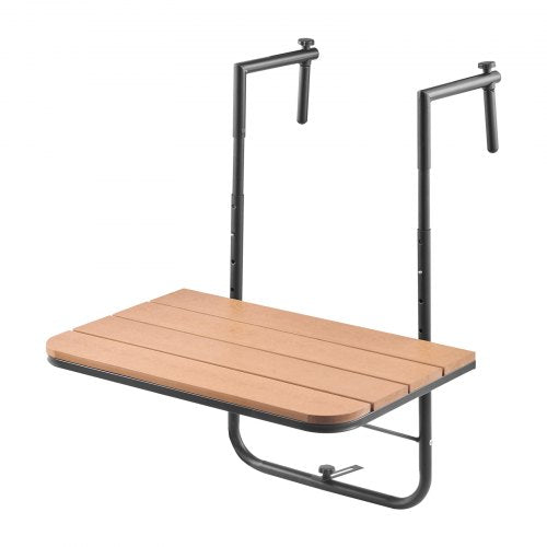 Balcony Hanging Table 25 x 24 in Folding Balcony Railing Table Outdoor
