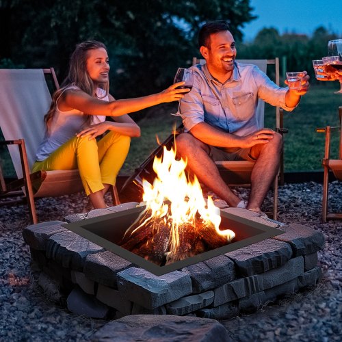 Fire Pit Ring 36x36 in Outer30x30 in Inner Diameter 10inch Height Square