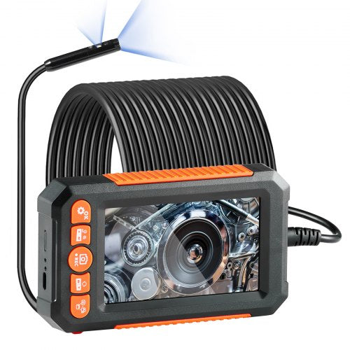 Endoscope Camera with Lights Dual Lens Borescope 49.2FT Cable 43 Screen