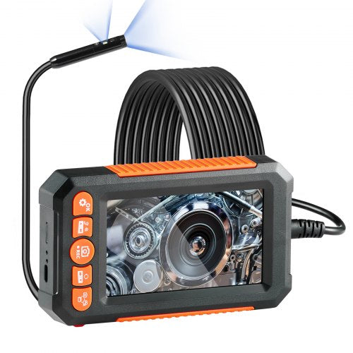 Endoscope Camera with Light Dual Lens Industrial Borescope 43 Screen