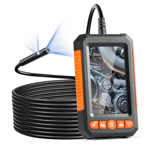 Endoscope Camera with Light Dual Lens Industrial Borescope 43 Screen