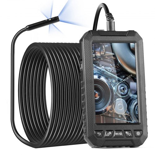 Endoscope Camera with Light Triple Lens Borescope with 49.2FT SemiRigid