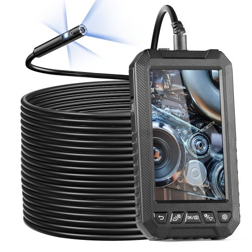 Endoscope Camera with Light Triple Lens Borescope with 49.2FT SemiRigid