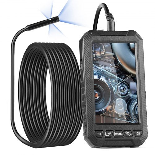 Endoscope Camera with Light Triple Lens Industrial Borescope 5 Screen