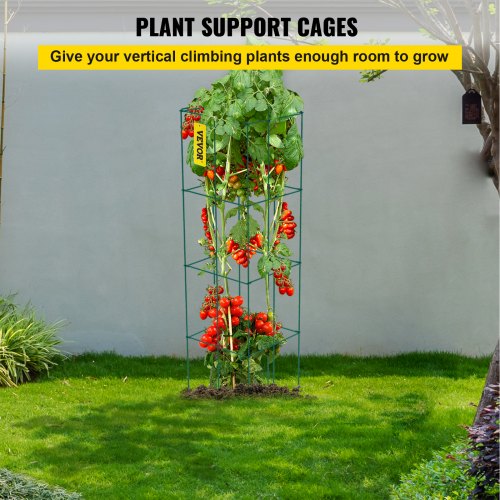 Tomato Cages 118 x 118 x 461 10 Packs Square Plant Support Cages