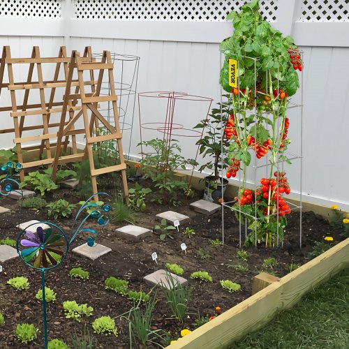 Tomato Cages 118 x 118 x 461 10 Packs Square Plant Support Cages